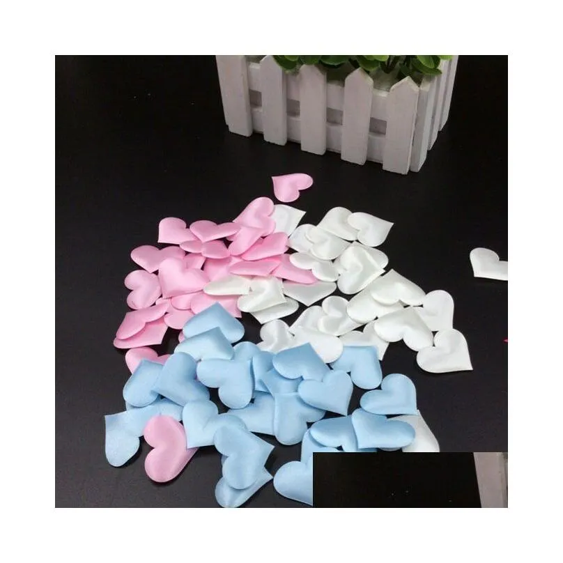 100pcs cloth heart diameter 3.5cm wedding party confetti graduation ceremony desktop decoration birthday party decoration supplies