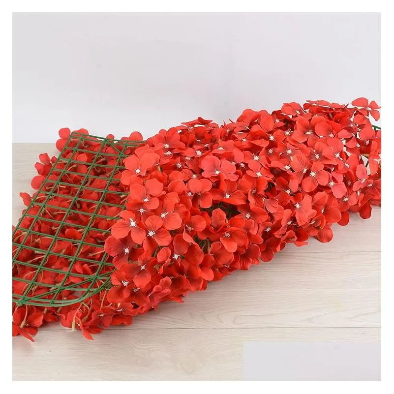 1pc 40cm60cm simulation flower row hydrangea row flower wall background wall flower arrangement carpet wedding props