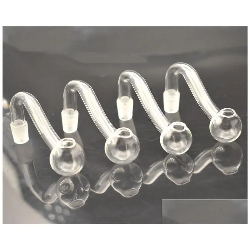 smoking pipes quality glass oil burner pipe 10mm 14mm 18mm male female pyrex clear curve water for bongs est drop delivery home gard