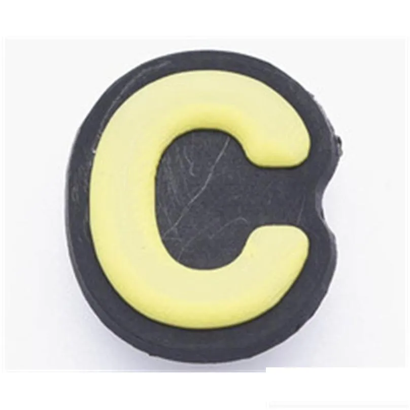 shoe parts accessories wholesale cheap rubber 0-9 a-z 26 english letter number charms for clog colorful alphabet