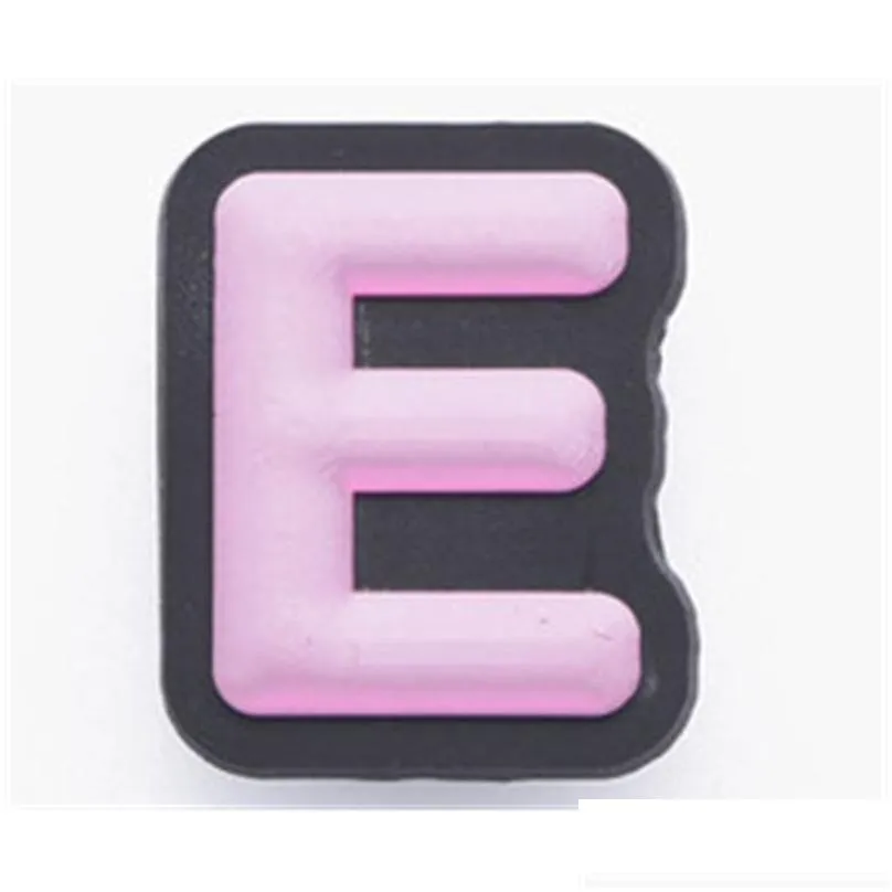 shoe parts accessories wholesale cheap rubber 0-9 a-z 26 english letter number charms for clog colorful alphabet