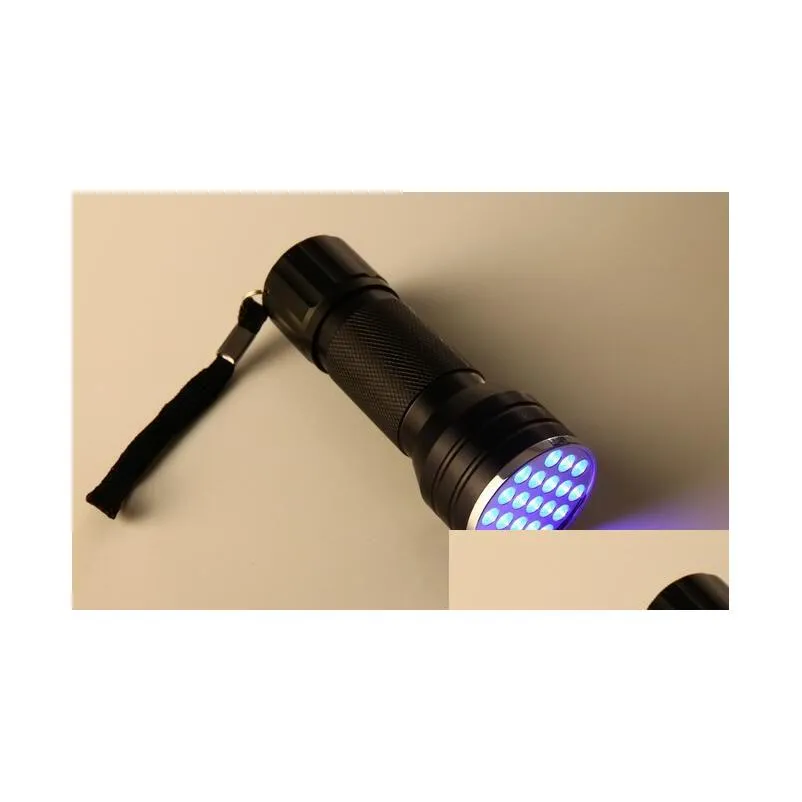 Mini Portable UV Torch Flashlight, 21 LED Blacklight High Brightness ...