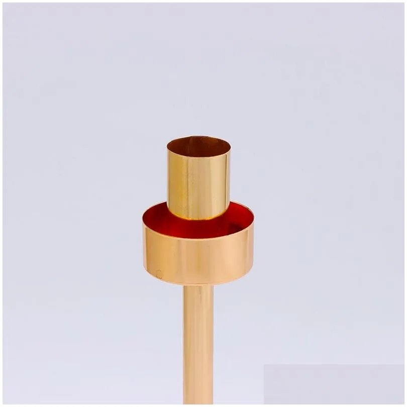 wedding gold candle holders stand taper metal candlestick candle holders 3pcs set for table centerpieces decorations
