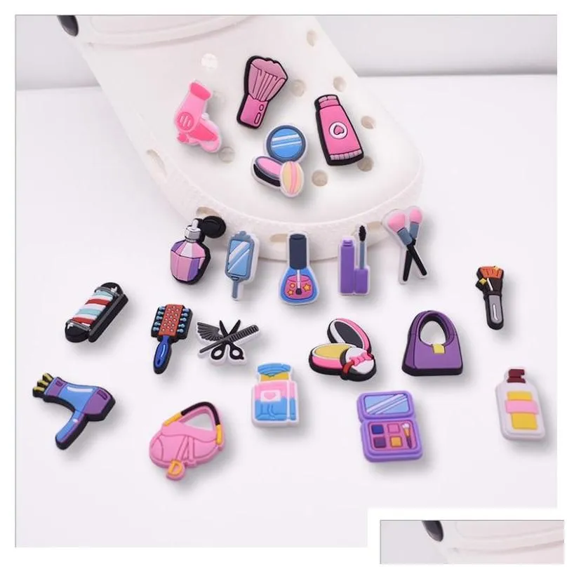 cartoon character pvc rubber shoe charms shoes accessories clog jibz fit for wristband croc buttons decorations as gift