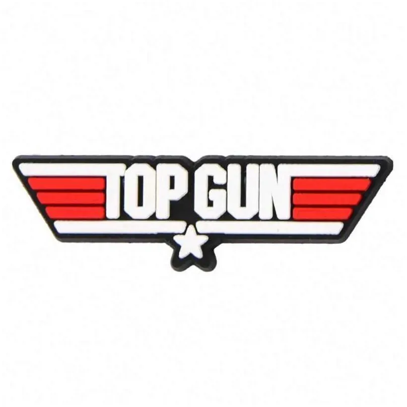 2022 new arrival mexico snack top gun stranger things rock motorcycle pvc shoe croc charm for kids