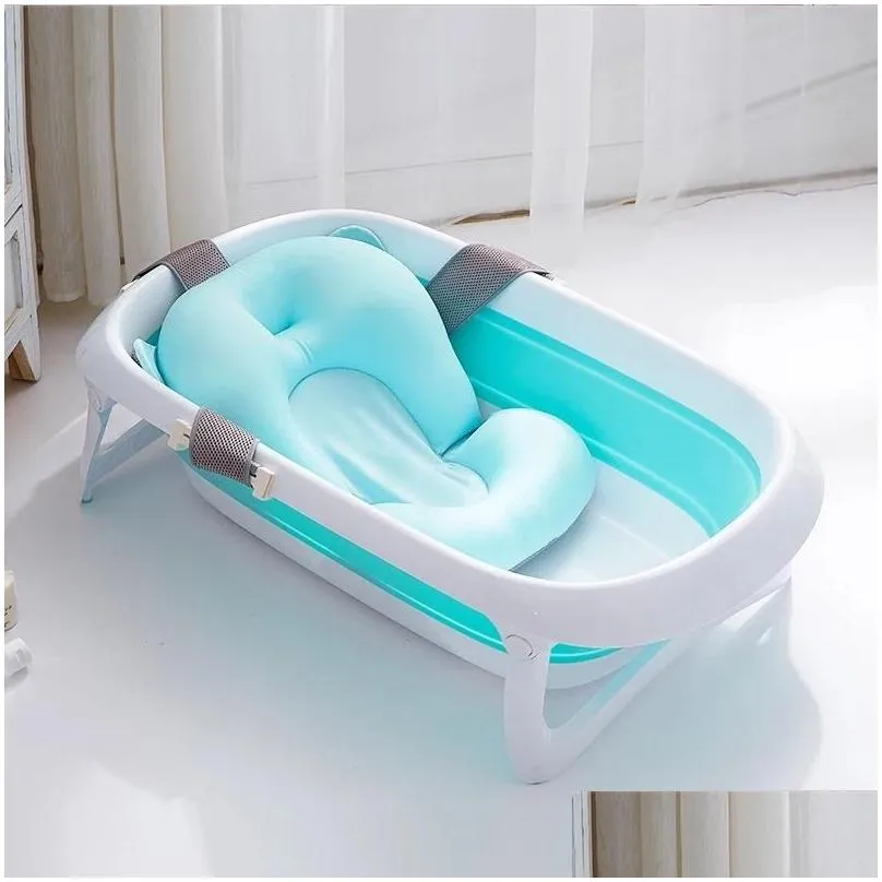 bathing tubs seats baby bath tub pad non-slip bathtub mat born safety security support cushion pillow seat shower gifts