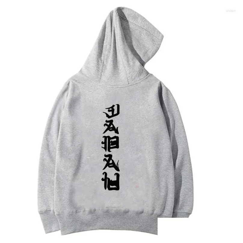 mens hoodies harajuku evil kanji print men sweatshirt hip hop evi streetwear pullover hoodie drop clothes