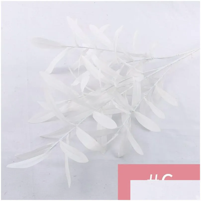 4pcs/lot artificial plastic plant 95cm olive branch olive leaves for flower arrangement accessories home decor wedding decorative fake