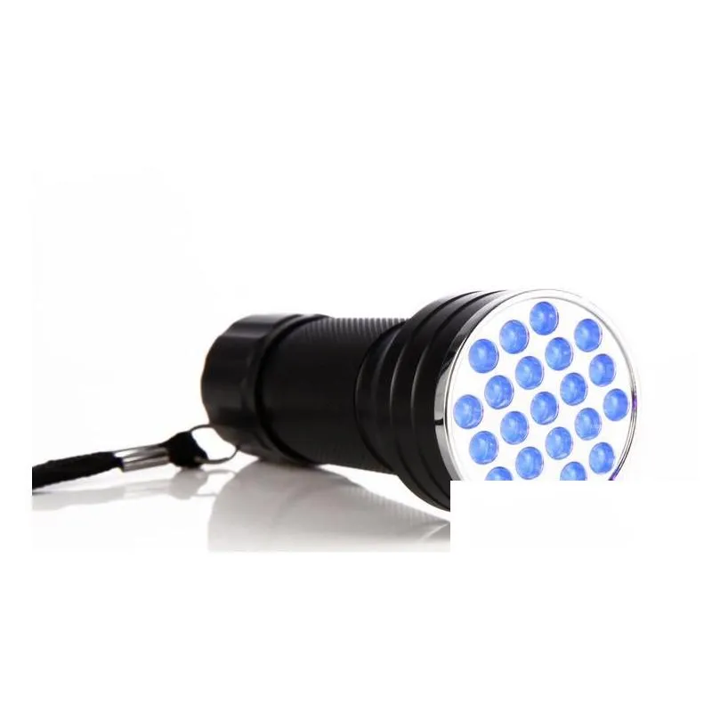 Mini Portable UV Torch Flashlight, 21 LED Blacklight High Brightness ...