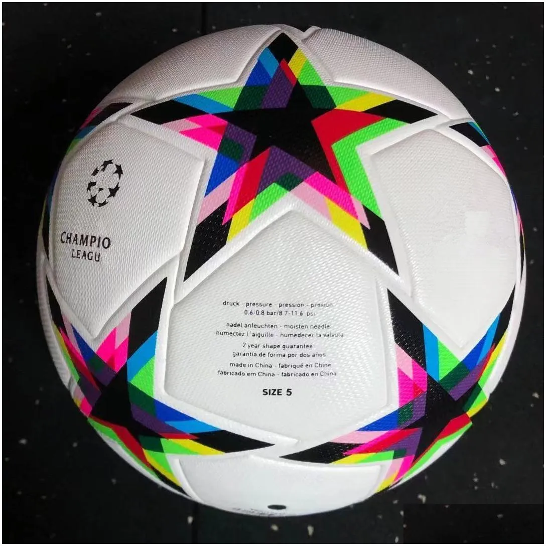  22 23 24 european champion soccer ball size 5 balls 2022 2023 2024 final kyiv pu balls granules slip-resistant football