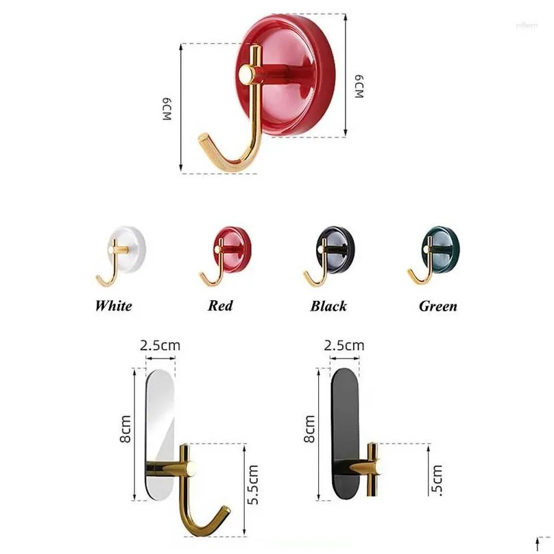 Hooks Ins Ceramic Wall Decor Hook Punching-free Door Key Clothes Coat Towel Hanger Robe Holder Rust-proof Organizer Rack