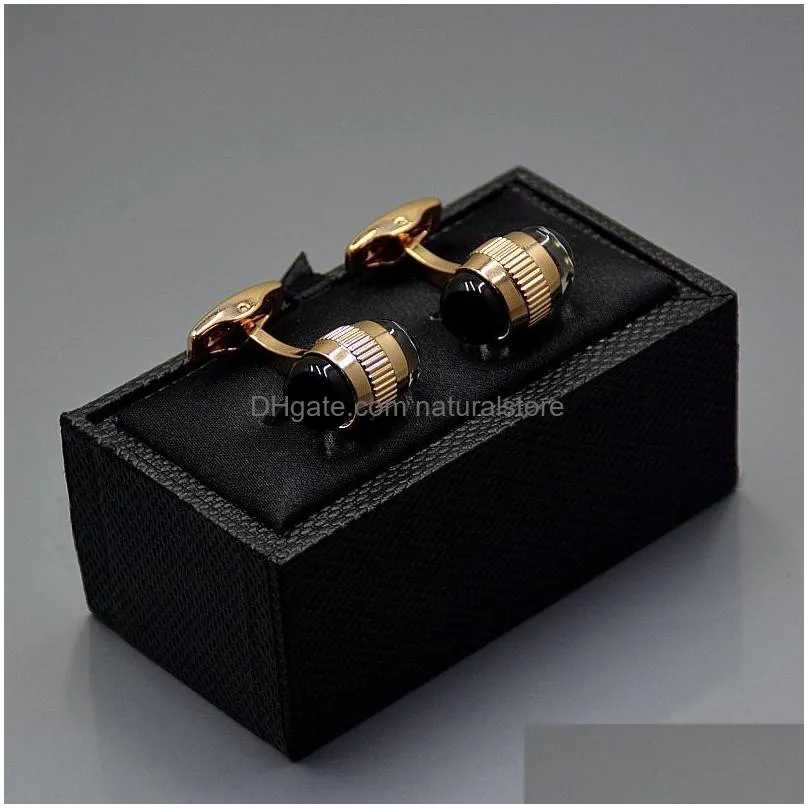 promotion high quality cuff link for man shirt cuffinks with six star crystal copper cuff-button as wedding groomsman wear gift