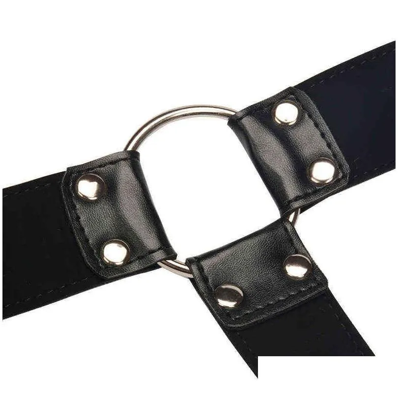 NXY Bondage BDSM Male Lingerie Leather Chest Harness Men Adjustable Sexual Body Belt Restraint Strap Fetish Gay Erotic Clothing 1122