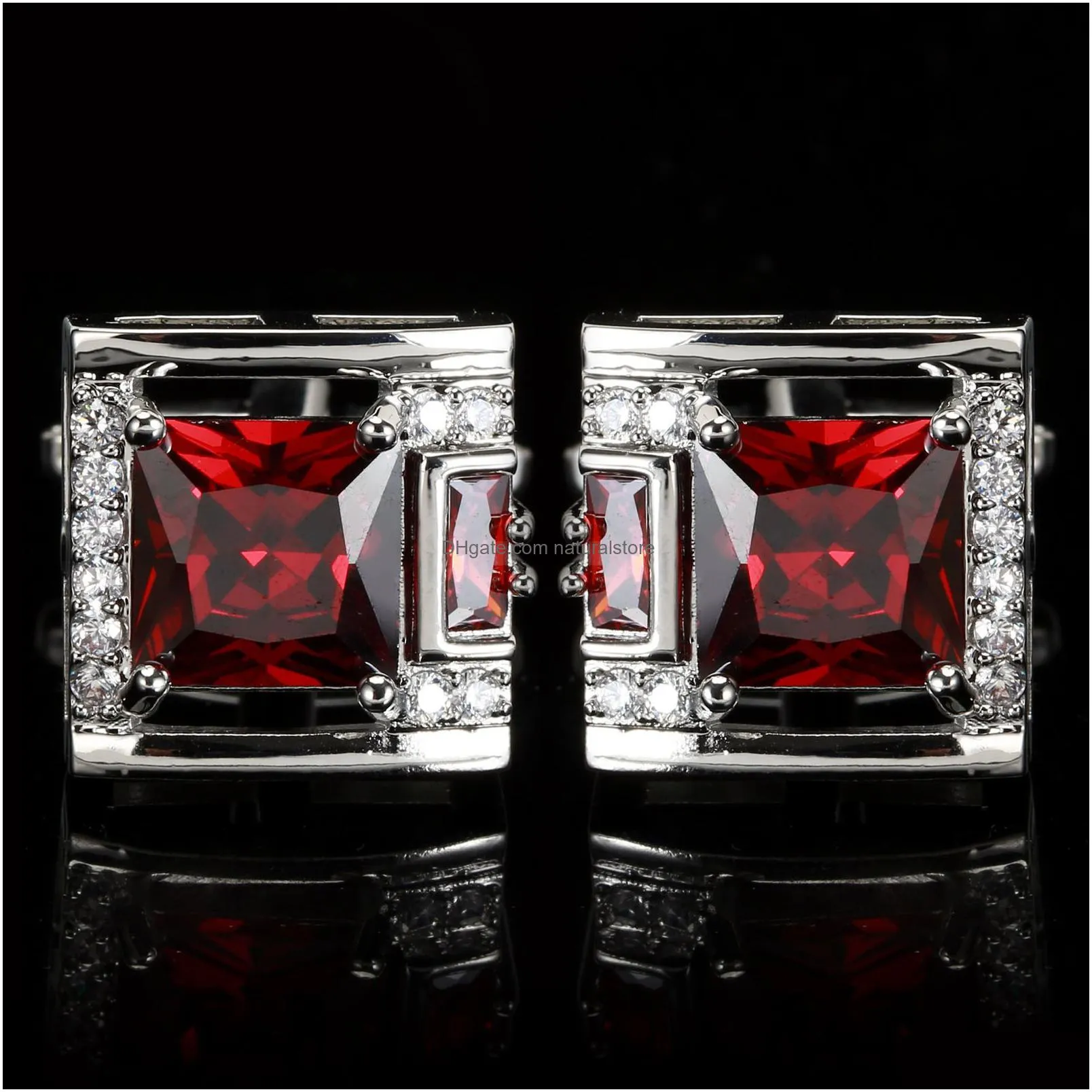 cuff links tough square zircon stone cufflinks for man luxury shirt suit cufflinks black stone cufflinks gift accesories for man