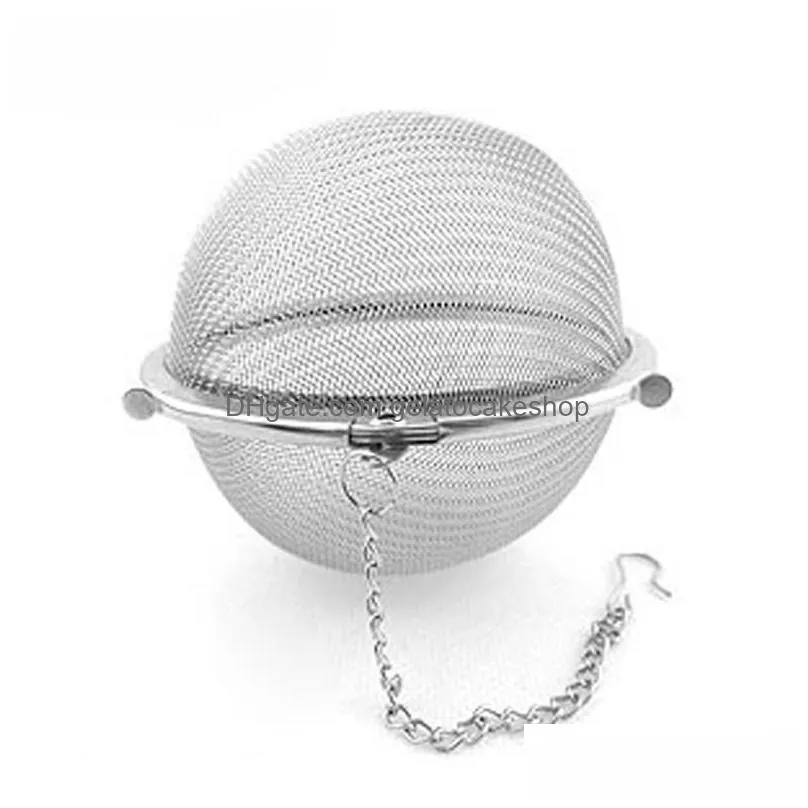 stainless steel tea pot infuser sphere locking spice tea ball strainer mesh infusers strainers filter infusor tool fy3573