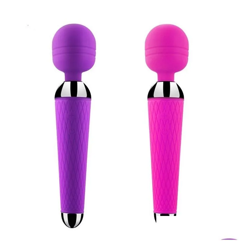 Massager Adult Sex Toys for Woman 10 Speed USB Rechargeable Oral Clit Vibrators for Women AV Magic Wand Vibrator G-spot Massager