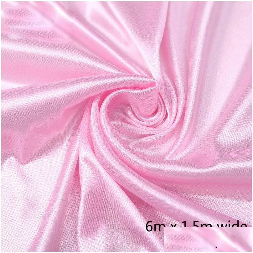 1.5x6m solid color terylene fabric wedding arch draping fabric voile arbor drapes for outdoor wedding ceremony party curtains