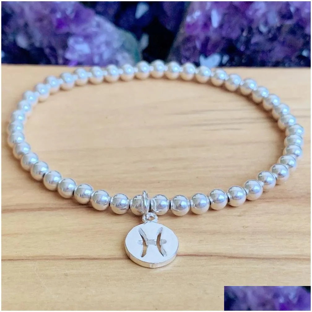 MG1266 New Design Pisces Zodiac Charm Bracelet Women`s Spiritual Balance Yoga Mala Bracelet Energy Protection Bracelet