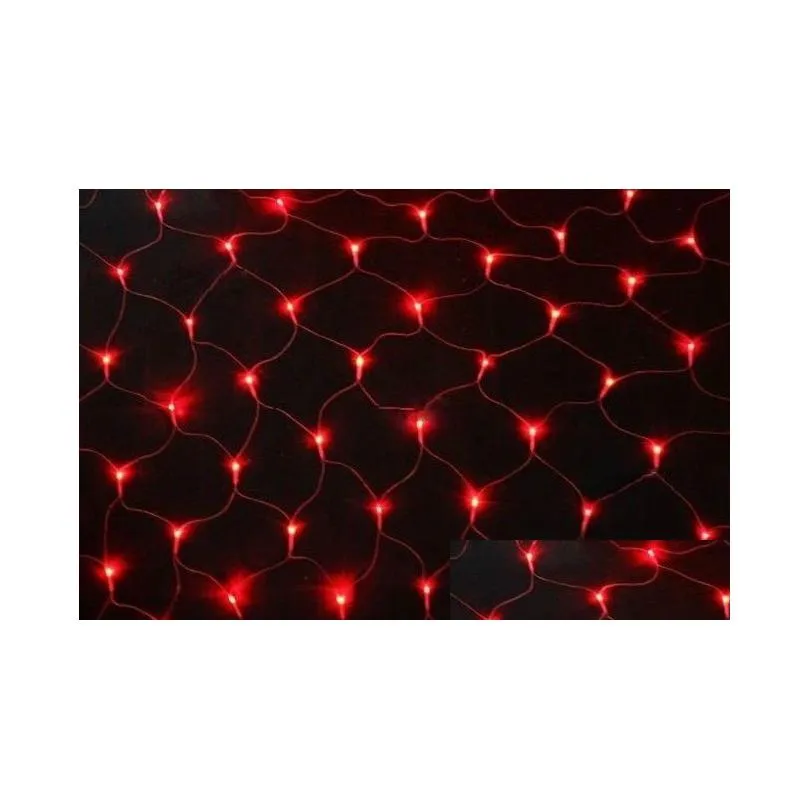 led 1.5m*1.5m 100 leds web net fairy christmas home garden light curtain net lights net lamps