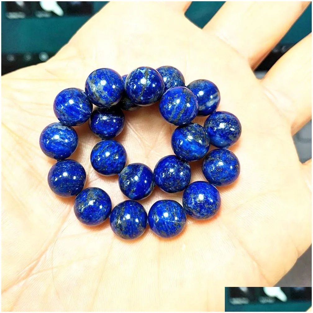 MG1148 New Design 10 MM Natural Lapis Lazuli Bead Bracelet for MEN GemStone Beaded Energy Bracelet