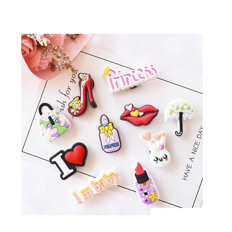 new girls kids cute cartoon pvc shoe charms shoe buckles action figure fit bracelets croc jibz shoe accessories