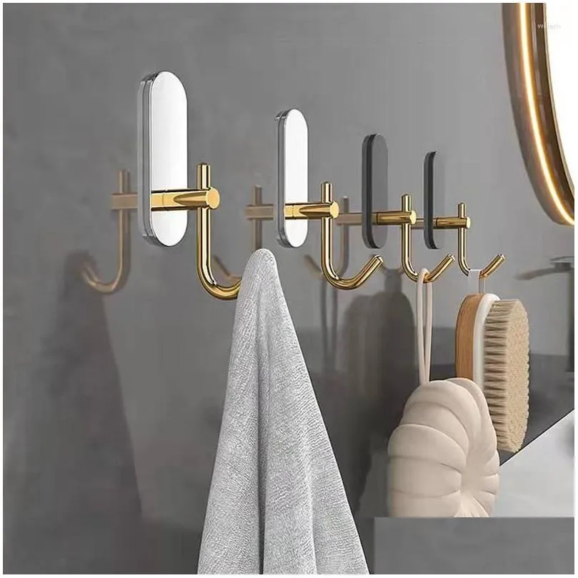 Hooks Ins Ceramic Wall Decor Hook Punching-free Door Key Clothes Coat Towel Hanger Robe Holder Rust-proof Organizer Rack