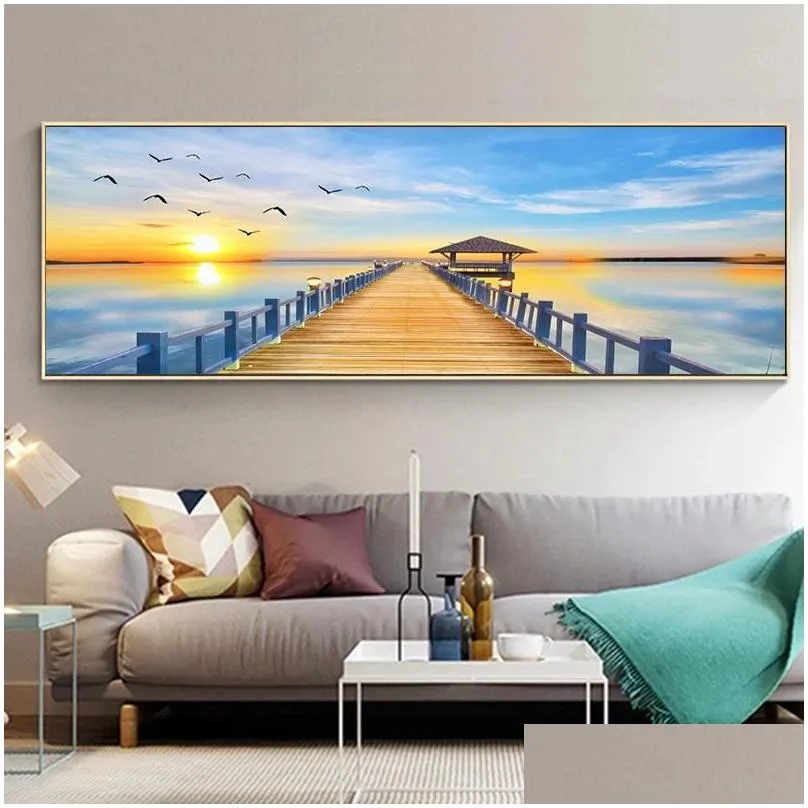 canvas prints bedroom painting seascape tree modern home decor wall art for living room canvas painting landscape pictures