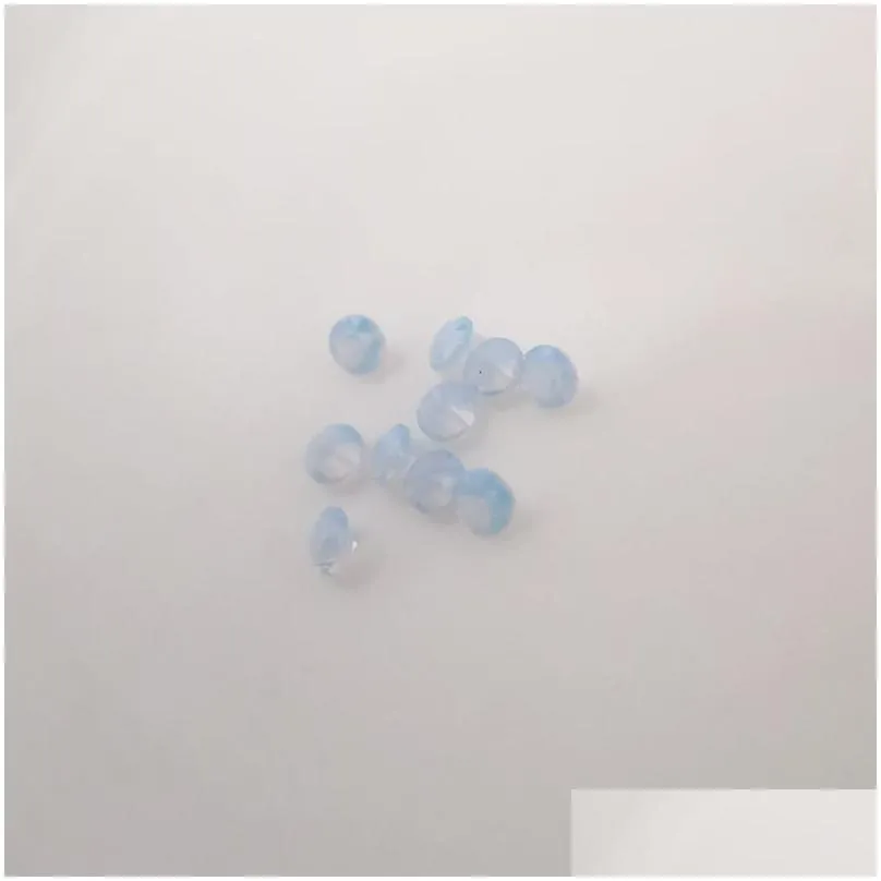 247/3 good quality high temperature resistance nano gems facet round 2.25-3.0mm light opal sky green blue synthetic stone 1000pcs/lot