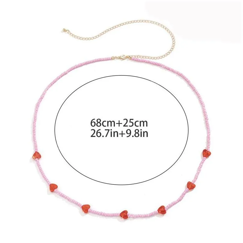 Fashion Summer Sweet pink love Beach Beaded Women`s Waist Chain Body Jewelry Sexy Bikini Belly Chain For Women Accessories