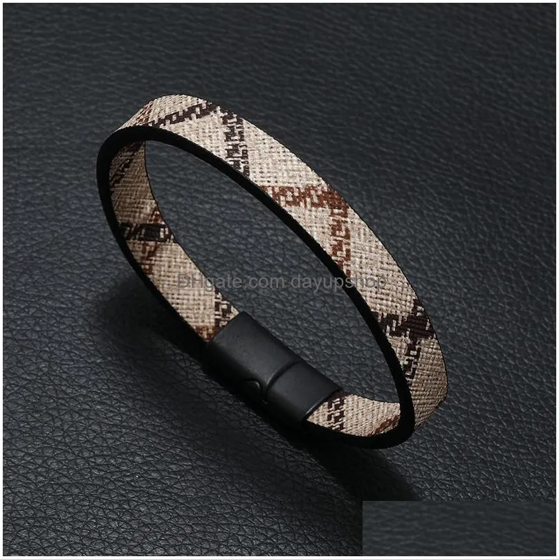 new fashion punk style leather bracelet jewelry for gift