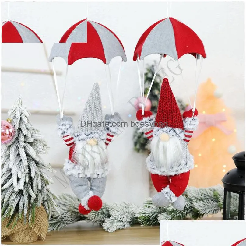 christmas faceless doll gnome santa xmas tree hanging ornament doll decoration for home pendant gifts drop ornaments party supplies