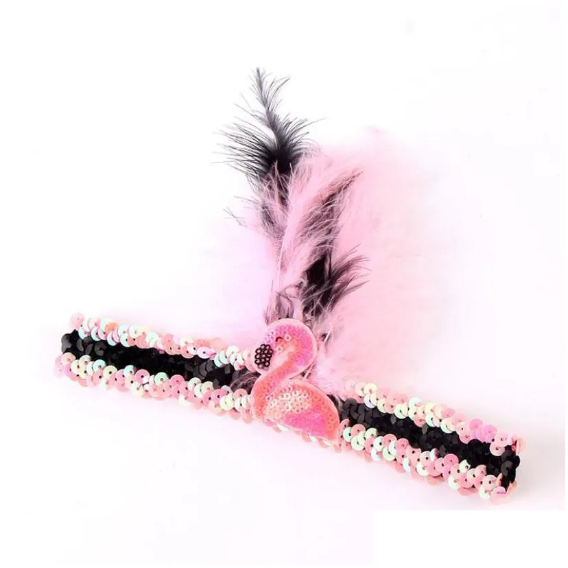 party decoration carnival sequins hair-band feather headwear hair band cross border yeren headwear factory wholesale headdress