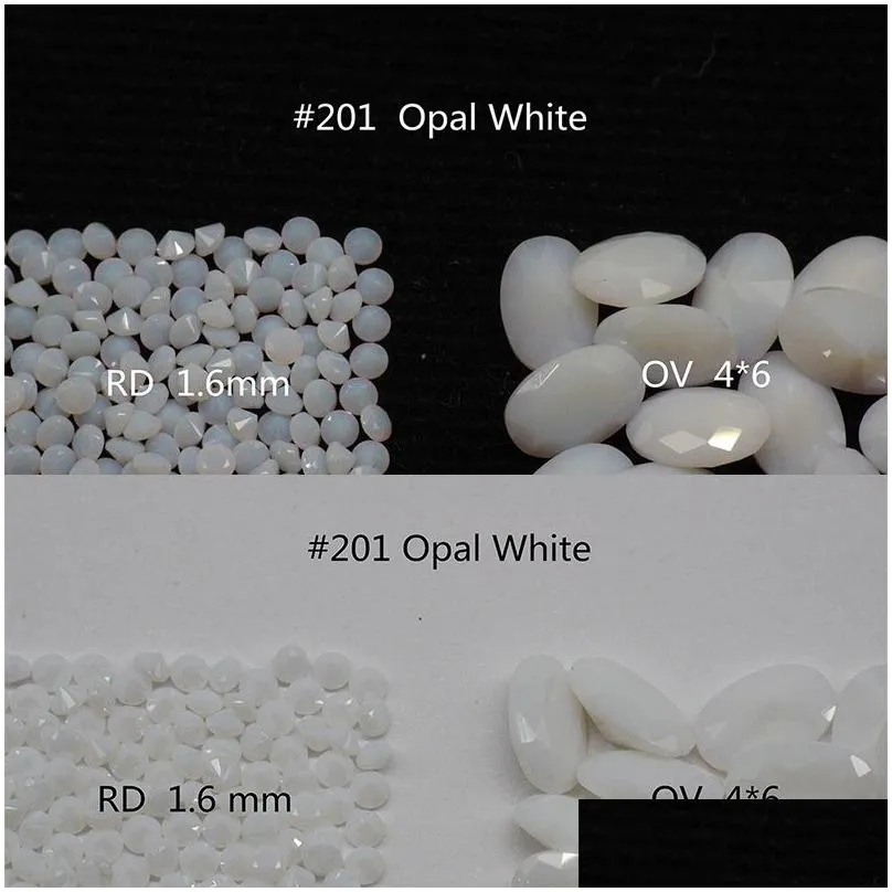 2mm round nanogem crystal white colors facet cut top quality thermostable synthetic loose gemstone for jewellery 1000pcs per color a