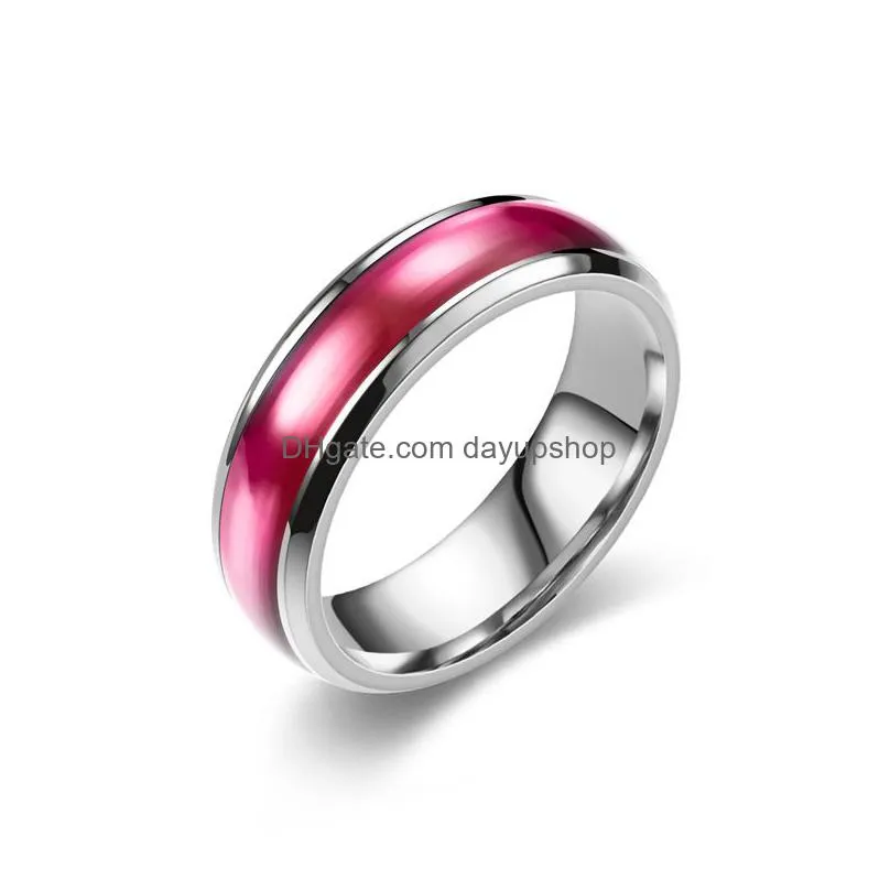 classic design colorful enameled stainless steel finger ring for wholesale