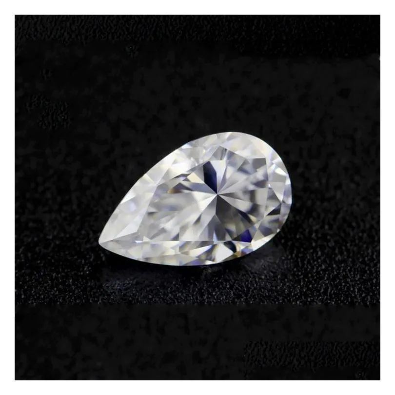 very excellent brilliant cut pear 2.5*1.6-6*4mm great fire e-f color high grade moissanite gemstone synthetic loose diamond for