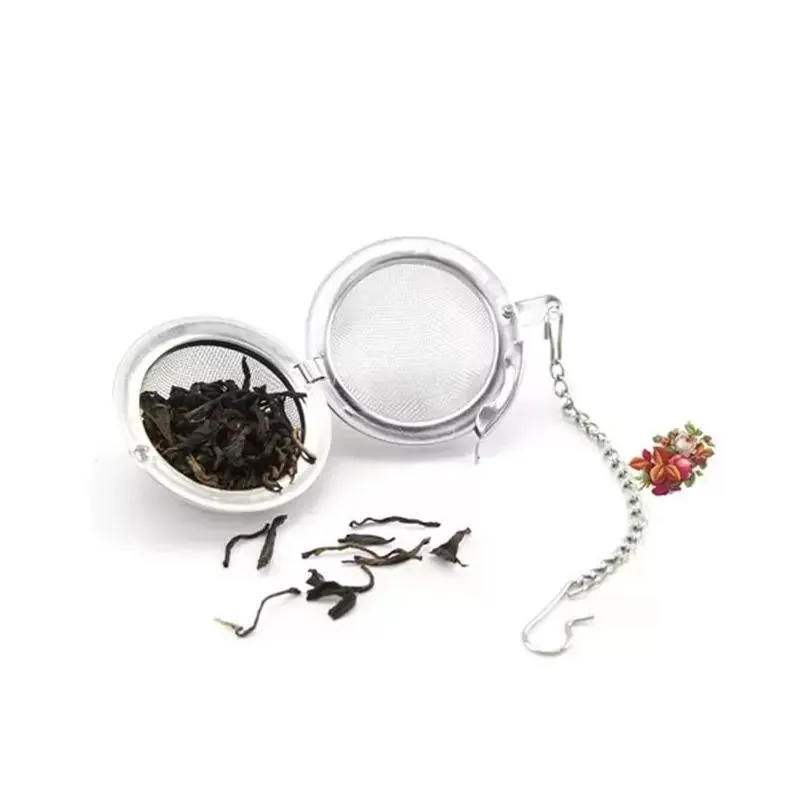 stainless steel tea pot infuser sphere locking spice tea green leaf ball strainer mesh strainers filter tools