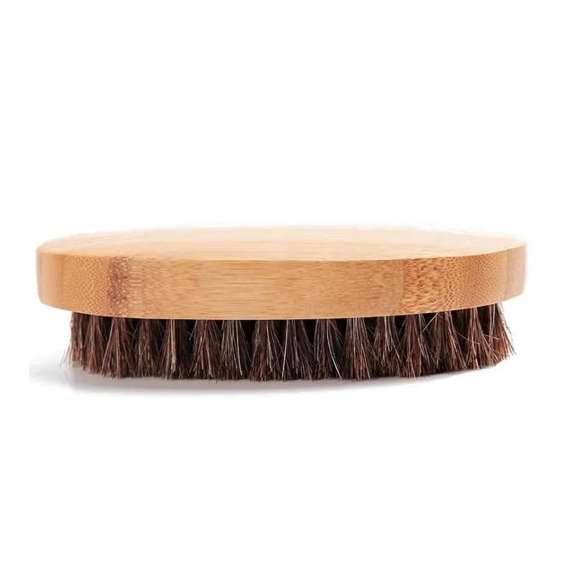 customized logo bamboo beard brush boar bristle brush oval facial brush for men grooming amazon