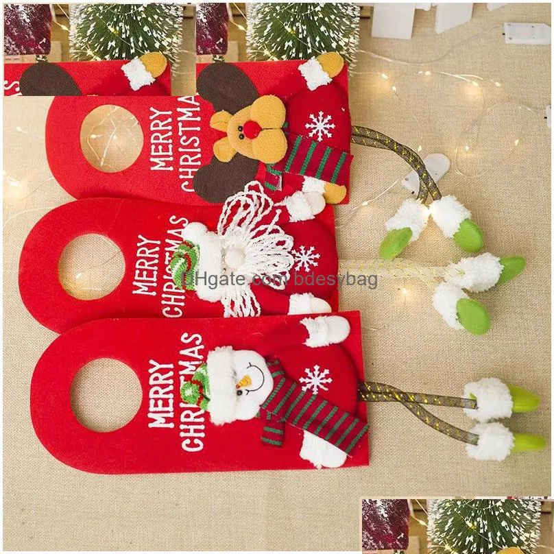 merry christmas door hanging pendant ornament christmas decorations for home hotel door xmas gift natal noel new year decoration