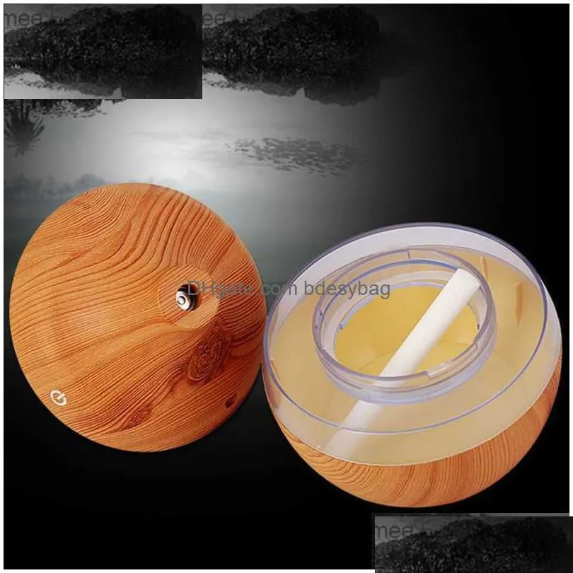 humidifiers top sale wood grain aromatherapy usb humidifier water droplets air purification  oil aroma diffuser creative home gra