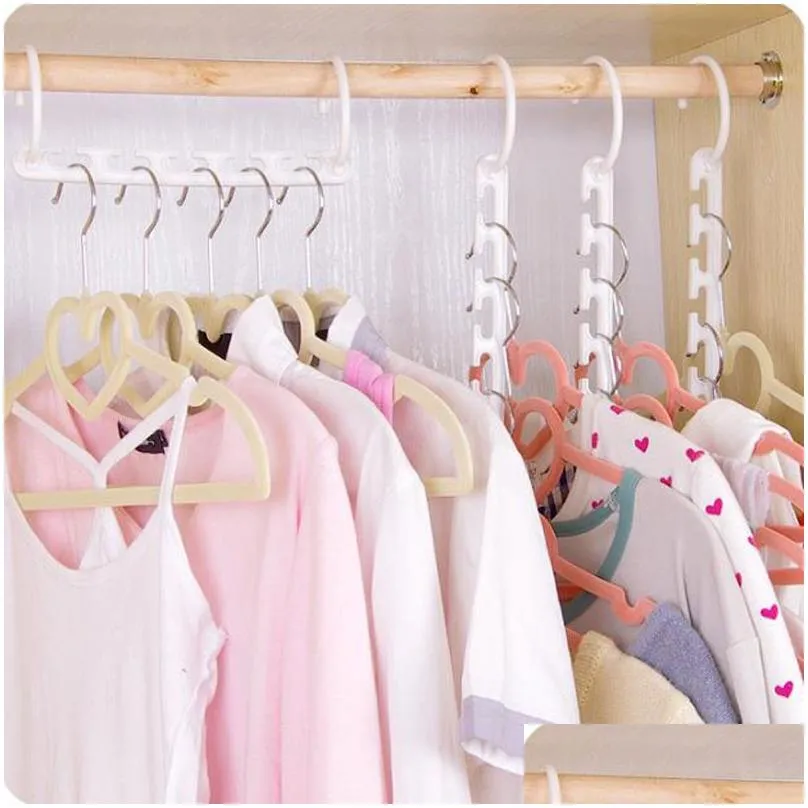 2017 space saver wonder magic hanger clothes closet organizer hook drying rack multi-function clothing storage racks