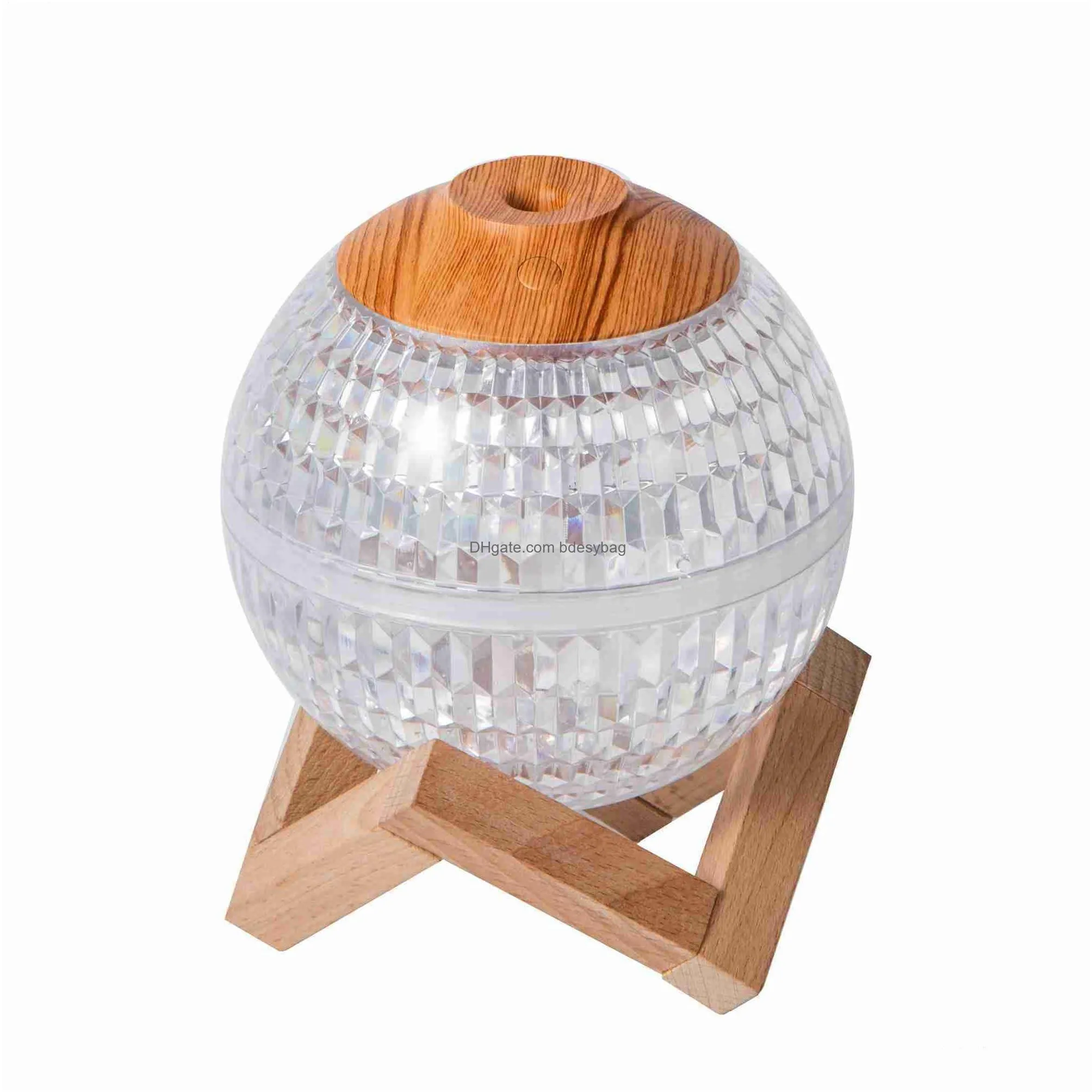 humidifiers creative crystal ball usb air humidifier with rbg cool colorful light home silent air freshener 350ml aroma water oil diffuser