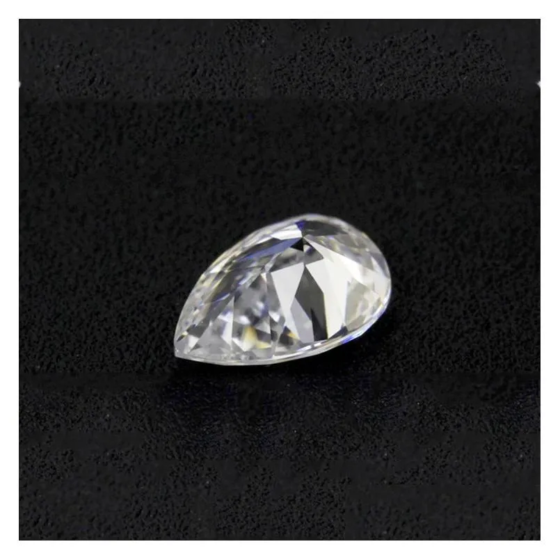 very excellent brilliant cut pear 2.5*1.6-6*4mm great fire e-f color high grade moissanite gemstone synthetic loose diamond for