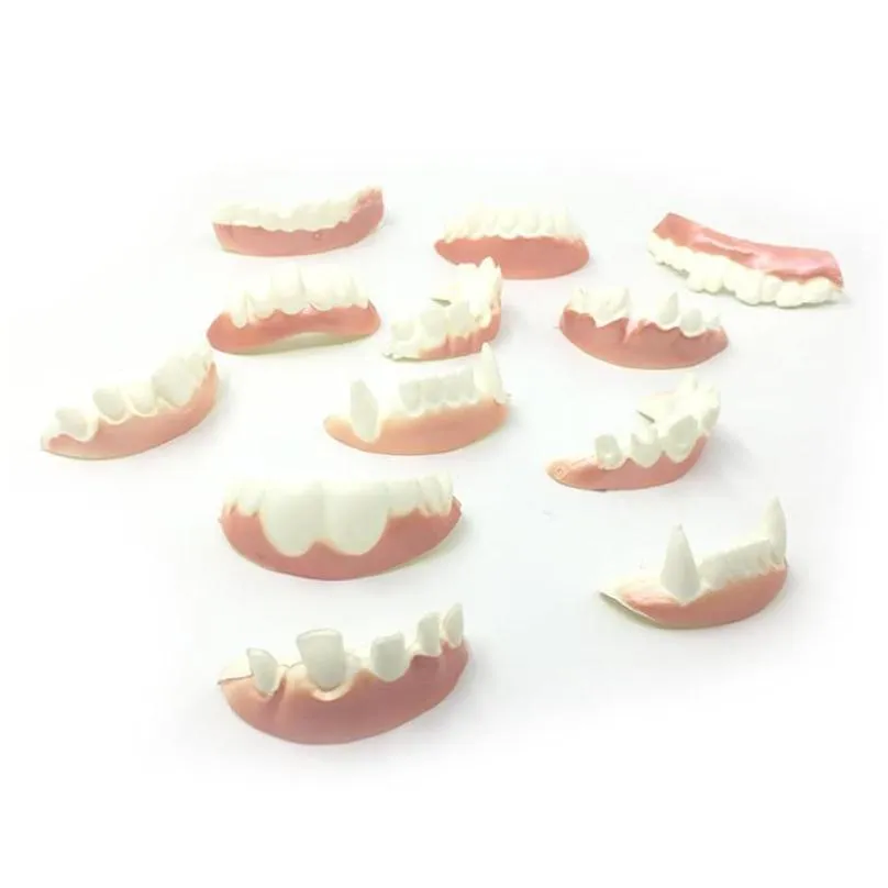 party decoration dentures vampire teeth zombie front teeth buck funny trick halloween prank supplies