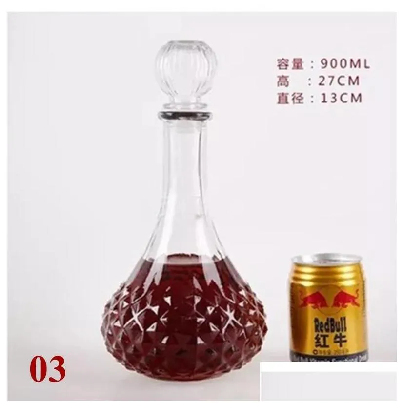 wine glasses 900ml/1000ml high quality clear glass bottle decanter gla-131
