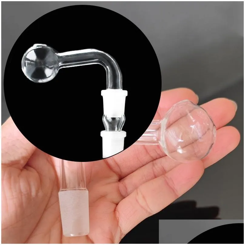 clear 14mm male joint glass bowls pyrex glass oil burner pipe transparent tobacco 30mm big bent bowl hookah adapter thick bongs pipes smoking shisha