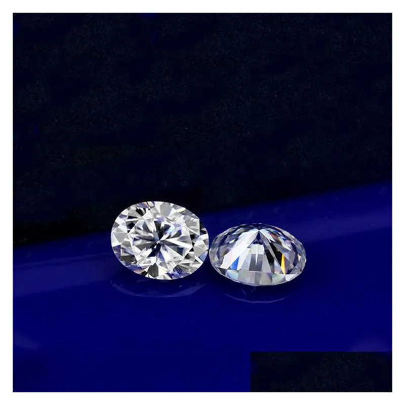 high grade moissanite gemstone very excellent brilliant cut oval 3*2mm great fire e-f color synthetic loose diamond for jewelry making
