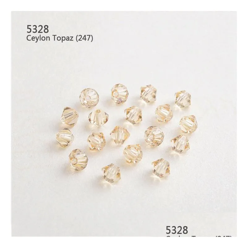 4mm rhombus diamond crystal bead 1440pcs/lot swaroviski element throught hole loose gemstone for jewelry and clothes