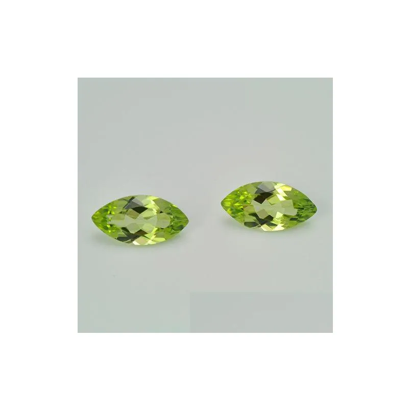 good quality marquis 5x10-6x12 facet cut authentic natural peridot semi-precious loose gemstone for jewelry setting 10pcs/lot