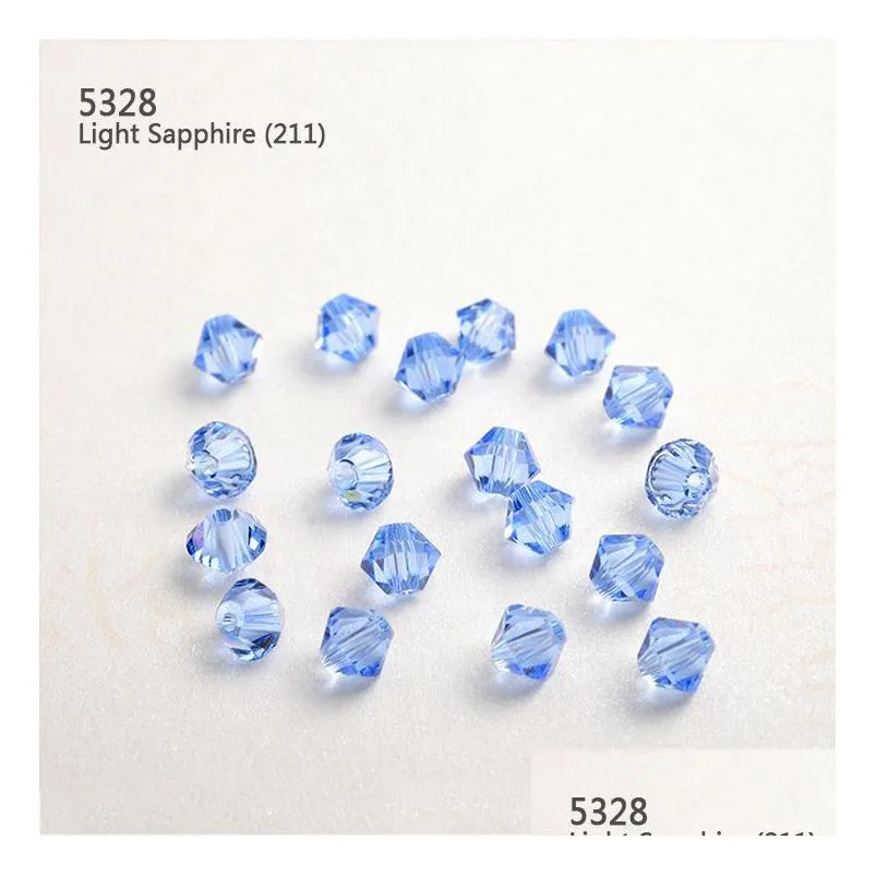 720pcs/lot swarovski crystal beads 5mm multi colors rhombus diamond loose gemstone with throught hole for jewelry making and clothes