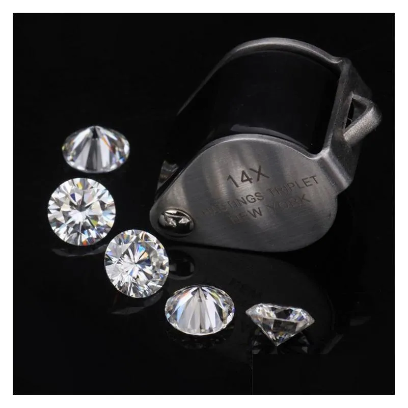 wholesale high grade very excellent cut round 6-8mm great fire loose moissanite diamond for jewelry making 2pcs a lot